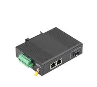 SHMKBDPF Commutateur POE 100M/1000M de qualité industrielle avec 2 ports POE, émetteur-récepteur SC/SFP double fibre monomode(1 SFP-2 RJ45 1000M)