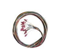 SHMKBDPF Pigtail de fibre optique OM4 12 cœurs FTTH multimode LC/UPC 0,9 mm 2 m
