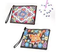 SHMSHNG Diamond Painting pour Enfants et Filles 6, 7, 8, 9, 10, 11, 12, Cadeaux pour Femmes, Petite Trousse de Maquillage, Portefeuille, Porte-clés, Mini Sacs à Main, Porte-Monnaie