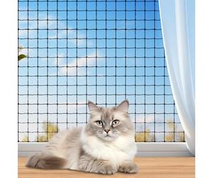 SHMSHNG Filet de protection pour chat pour balcon, 6 x 3 m, renforcé avec accessoires, corde de fixation de 19 m, 20 cravates, 20 crochets et 20 broches), résistant aux morsures et à la déchirure,