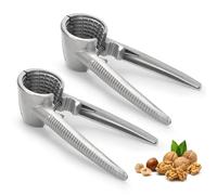 SHMSHNG Lot de 2 casse-noisettes en acier inoxydable en forme d'entonnoir - Protection contre les projections d'eau - Multifonction pour la maison - Pour noix, noix, graines de tournesol, amandes,