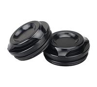 SHMT Couvercles de boulons de pivot de bras oscillant en aluminium Compatible avec Harley V-Rod Night Rod Special Muscle VRSCF VRSCR VRSCD 2006-2017, Noir