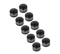 SHMTOOL 10pcs noir coupe moteur boulons couvre rond Toppers Caps Kit pour Harley Twin Cam Dyna Softail Sportster Touring Electra Glide Road Glide King Street Glide (Fit intérieur 11mm-14.6mm)