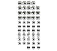 SHMTOOL 52pcs Chrome aluminium moteur de moto boulons couvre vis Topper Caps Kit pour Indian Chief Chieftain Roadmaster (sauf Scout & FTR)
