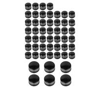 SHMTOOL 52pcs noir coupe en aluminium moteur boulon couvre rond Topper Caps pour Harley Dyna Twin Cam gros Bob rue Bob large glisser bas Rider 2000-2017