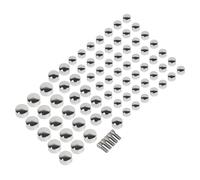 SHMTOOL 75PCS Chrome rond boulon tête Topper couvercle Kit de bouchons moteur pour Harley Electra Glide Road Glide Street Glide Road King FLT & FLH 2007-2016