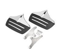 SHMTOOL Accent garde - boue arrière Bordure de garde - boue pour Harley Tri-Glide Ultra Classics FLHTCUTG 2011-2023 and FLHXXX Street Glide Trikes 2011, Chrome + Noir