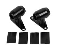 SHMTOOL Aluminium noir 0-6" ADN Springer Front End Fender Tabs Set Mounts adapté pour Harley & Choppers