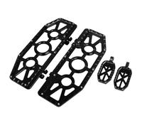 SHMTOOL chauffeur de moto noir planches de plancher pieds & 10mm passager pieds pour Harley Touring Street Glide Electra Glide Road King 1986-2023, Sofail FLST FLSTC 1986-2017