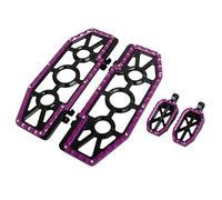 SHMTOOL chauffeur de moto violet planches de plancher pieds & 10mm passagers pieds pour Harley Touring Street Glide Electra Glide Road King 1986-2023, Sofail FLST FLSTC 1986-2017