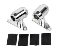SHMTOOL Chrome Aluminium 0-6" ADN Springer Front End Fender Tabs Set Mounts adapté pour Harley & Choppers