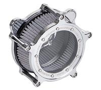 SHMTOOL Chrome Motos Filtre à air Filtre d'admission transparent Kit Pour Harley Dyna Street Bob 1993-2016, Touring Road King Glide 1993-2007, Softail 1993-2015