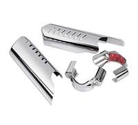 SHMTOOL Chrome Motos Fourche couvercle de mollet protecteur de déflecteur Pour Harley Softail FL 1986-2017, FXST FXSTB FXSTC 1991-2010, Dyna FXDWG 1993-2005