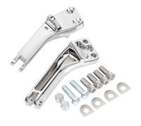 SHMTOOL Chrome passager arrière pied de fixation kit pour Harley Dyna FXD Fat Bob Street Bob Super Glide Wide Glide Low Rider 2006-2017