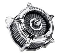 SHMTOOL Chrome Spike air filter filtre d'admission gris Pour Harley Dyna FXR 1993-2017, Touring Road King Street Road Glide 1993-2007