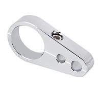 SHMTOOL Double poignée d'accélérateur embrayage câble de traction serrure de ligne de frein 1 1/4" Pour Harley Dyna Softail Touring Electra Glide chromé
