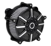 SHMTOOL Filtre à air CNC système d'admission d'air gris cartouche Kit Pour Harley Dyna Wide Glide 1993-2016, Softail 1993-2015, Touring Street Glide 1993-2007