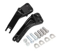 SHMTOOL Kit de support de fixation pour repose - pieds passager arrière noir pour moto Convient pour Harley Dyna FXD Fat Bob Street Bob Super Glide Wide Glide Low Rider 2006-2017