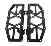 SHMTOOL Noir Moto MX Style Front Driver planches pied Pegs pour les modèles Harley Touring Street Glide Electra Glide Road King Road Glide 1986-2023 et Trike 2008-up