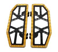 SHMTOOL Noir & Or Moto MX Style Front Driver Planches Pied Pegs pour Harley Touring Street Glide Electra Glide Road King Road Glide 1986-2023 et Trike modèles 2008-up