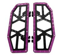 SHMTOOL Noir & Violet Moto MX Front Driver Planches Pied Pegs pour Harley Touring Street Glide Electra Glide Road King Road Glide 1986-2023 et Trike modèles 2008-up