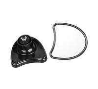 SHMTOOL Rétroviseur noir intérieur décoratif monté rétroviseur 10mm Pour Harley Street Glide FLHX Electra Glide Ultra Classic FLHT FLHTK FLHTCU 1996-2013
