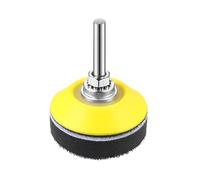 SHMZK Lot de 2 patins de ponçage auto-agrippants de 7,6 cm, disques de ponçage avec tige de 6,35 mm et couche de mousse souple, kit de polissage pour meuleuse pneumatique, ponceuse