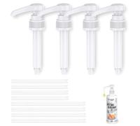 ShnminEU Lot de 4 pompes doseuses compatibles avec Best B0dy Nutrition Vital Drink avec 8 tuyaux pour pompe à sirop de rechange 500 ml/1000 ml