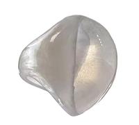 Shntig Bagues à cocktail en résine scintillante, revêtement intérieur brillant, 8 tailles réglables, accessoire tendance pour les fêtes et un usage quotidien, accessoire nacré tendance