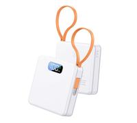 Shntig Boîtier de batterie portable 21700, coque d'alimentation de secours à 3 cellules avec fenêtre d'affichage, configuration rapide, câble de type C pour voyage