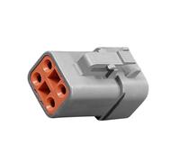 Shntig Boîtier de connecteur de faisceau de fils, boîtier gris scellé à 4 broches avec ouverture t loquet supérieur pour circuits d'éclairage