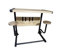 Shntig Cadre en bois multifonction avec crochet, assemblage facile, support de rangement robuste pour casque de course, taille unique, Comme décrit