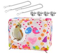 Shntig Cage à oiseaux en peluche avec doublure en fourrure - Hamac de repos - Chaleur hivernale - Lit à suspendre pour petits perroquets