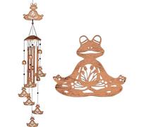 Shntig Carillon éolien en forme de papillon fabriqué à la main pour décoration de jardin en métal antirouille - Installation facile - Petit carillon à vent pour l'extérieur