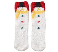 Shntig Chaussettes de en molleton de corail à de noël, pantoufles de sommeil thermiques et chaudes d ' hiver pour femmes et hommes, velours de corail