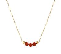Shntig Collier chaîne réglable mettant en valeur la pierre, accessoire de mode Unique en acier inoxydable pour un usage quotidien, perles en pierre