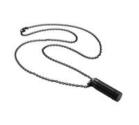 Shntig Collier pendentif, distributeur de en acier inoxydable, bijoux simples pour femmes et hommes, pendentif de rechargeable