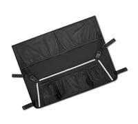 Shntig Conteneur de rangement flexible avec crochets d'installation simples pour chariot utilitaire pliable à 4 roues Sac latéral étanche