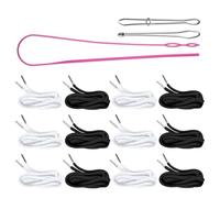 Shntig Corde ronde en polyester facile à utiliser pour ceintures, chapeaux, sacs, travaux manuels, projets de couture, cordon de serrage rond en polyester solide et vibrant pour pantalon réglable