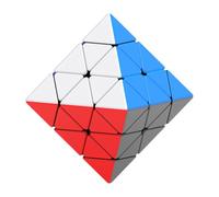 Shntig Cube de Puzzle de Vitesse octaèdre magnétique innovant, Jeu de Cerveau sans Autocollant, Cube Magique pour Tous Les âges, réduit Le Stress, Jouet éducatif