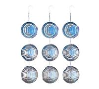 Shntig Écarteur d'oiseaux réfléchissant en acier inoxydable - Décoration de jardin - Anti-corrosion - Protection contre les intempéries