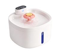 Shntig Fontaine à boire pour un usage domestique, distributeur d'eau en ABS pour animaux de compagnie avec détection d'eau, bec de fleur et grand bol fontaine automatique pour animal domestique