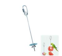 Shntig Fourchette à fruits en acier inoxydable pour perroquets - Jouet pour cage à oiseaux - Antirouille - Accessoires pratiques pour perroquets