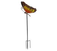 Shntig Lampe solaire d'extérieur étanche en forme de papillon - Décoration de jardin - Piquet avec lampe solaire - Accessoires d'anniversaire - Piquet d'habitat