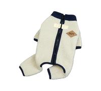 Shntig Manteau d'hiver isotherme pour chien, combinaison à 4 pattes en polaire douce avec crochet pour laisse pour chiots de petite taille, pull d'hiver pour l'extérieur