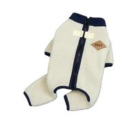 Shntig Manteau d'hiver isotherme pour chien, combinaison à 4 pattes en polaire douce avec crochet pour laisse pour chiots de petite taille, pull d'hiver pour l'extérieur