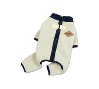 Shntig Manteau d'hiver isotherme pour chien, combinaison à 4 pattes en polaire douce avec crochet pour laisse pour chiots de petite taille, pull d'hiver pour l'extérieur