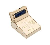 Shntig Projet de communication en bois avec code morse pour une utilisation en t en famille, activité de construction scientifique pratique pour l'apprentissage à la maison, le jeu en bois