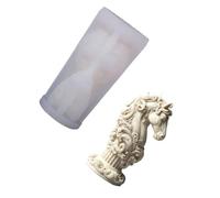 Shntig Relief de cheval décoratif en silicone avec pilier romain antique pour l'art de la maison et offrir des cadeaux uniques