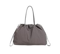Shntig Sac à main en nylon avec fermeture à cordon de serrage - Sac à bandoulière léger pour diverses occasions, gris